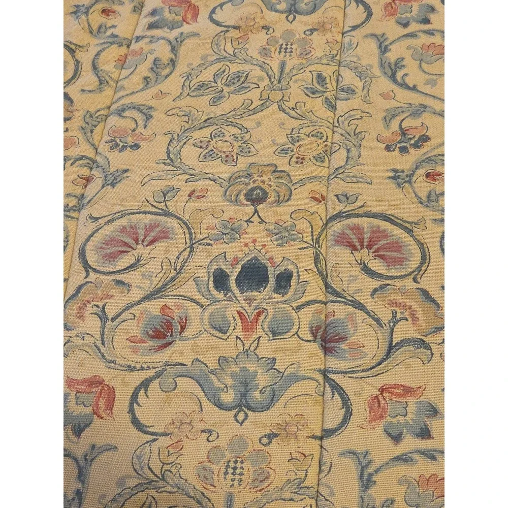 Vtg 90s Ralph Lauren Provence Full Queen Comforter Jacobean Floral Linen Blend